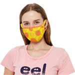 Orange Yellow Crease Cloth Face Mask (Adult)