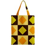 Yellow and Orange diamonds Zipper Classic Tote Bag