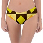 Yellow and Orange diamonds Reversible Classic Bikini Bottoms