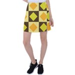 Yellow and Orange diamonds Tennis Skirt