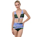 Color Twist Tied Up Two Piece Swimsuit
