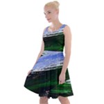 Color Twist Knee Length Skater Dress
