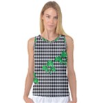 Houndstooth Leaf Women s Basketball Tank Top
