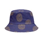 Brown Spirals on blue Bucket Hat