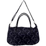Gray Swirls Removal Strap Handbag