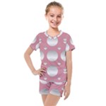 Pinky Kids  Mesh Tee and Shorts Set