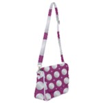 Silvery purple Shoulder Bag with Back Zipper