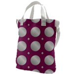 Silvery purple Canvas Messenger Bag