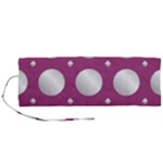 Silvery purple Roll Up Canvas Pencil Holder (M)