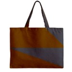 Orange and gray Saw Zipper Mini Tote Bag