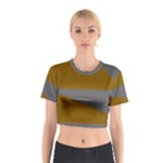 Orange and gray Saw Cotton Crop Top