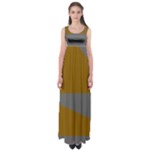 Orange and gray Saw Empire Waist Maxi Dress