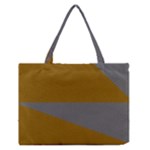 Orange and gray Saw Zipper Medium Tote Bag