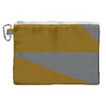 Orange and gray Saw Canvas Cosmetic Bag (XL)