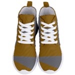 Orange and gray Saw Women s Lightweight High Top Sneakers