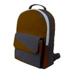 Orange and gray Saw Flap Pocket Backpack (Large)