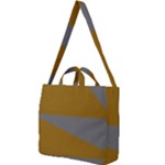 Orange and gray Saw Square Shoulder Tote Bag