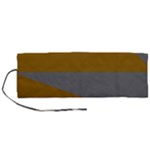 Orange and gray Saw Roll Up Canvas Pencil Holder (M)