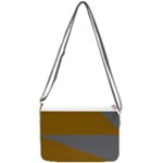 Orange and gray Saw Double Gusset Crossbody Bag