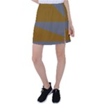 Orange and gray Saw Tennis Skirt