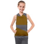 Orange and gray Saw Kids  Sleeveless Hoodie