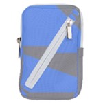 Blue and gray Saw Belt Pouch Bag (Large)