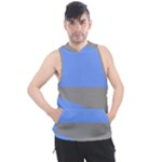 Blue and gray Saw Men s Sleeveless Hoodie