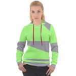 Green and gray Saw Women s Overhead Hoodie