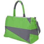 Green and gray Saw Duffel Travel Bag
