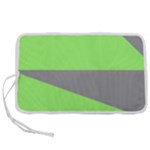 Green and gray Saw Pen Storage Case (L)