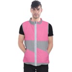Pink and gray Saw Men s Puffer Vest