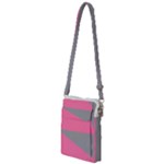 Pink and gray Saw Multi Function Travel Bag