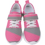 Pink and gray Saw Women s Velcro Strap Shoes