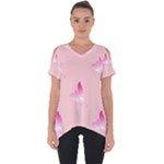 Pink Fairies Cut Out Side Drop Tee