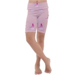 Pink Fairies Kids  Lightweight Velour Cropped Yoga Leggings