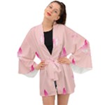 Pink Fairies Long Sleeve Kimono