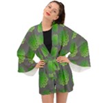 Atomic green Long Sleeve Kimono