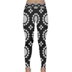 Gray Flowers Classic Yoga Leggings