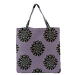 Black Petals Grocery Tote Bag