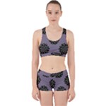 Black Petals Work It Out Gym Set