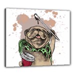 Pug Lover Coffee Canvas 24  x 20  (Stretched)