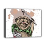 Pug Lover Coffee Deluxe Canvas 16  x 12  (Stretched) 