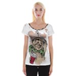 Pug Lover Coffee Cap Sleeve Top