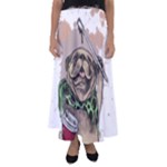 Pug Lover Coffee Flared Maxi Skirt