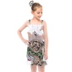 Pug Lover Coffee Kids  Overall Dress