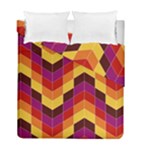 Geometric  Duvet Cover Double Side (Full/ Double Size)