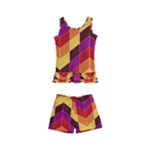 Geometric  Kids  Boyleg Swimsuit