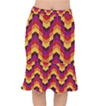 Geometric  Short Mermaid Skirt