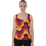 Geometric  Velvet Tank Top