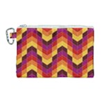 Geometric  Canvas Cosmetic Bag (Large)